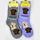 Foozy's Unisex Crew Socks Canine Collection (Labrador)