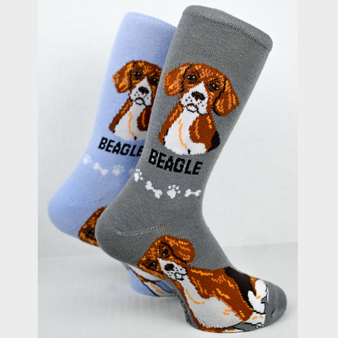 Foozy's Unisex Crew Socks Canine Collection (Beagle)