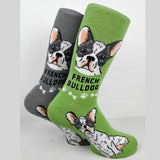 Foozy's Unisex Crew Socks Canine Collection (French Bulldog)