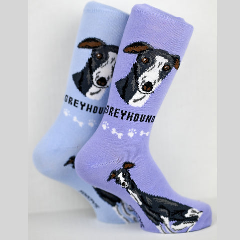 Foozy's Unisex Crew Socks Canine Collection (Greyhound)