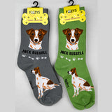 Foozy's Unisex Crew Socks Canine Collection (Jack Russell)