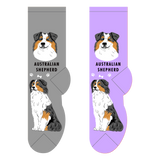 Foozy's Unisex Crew Socks Canine Collection (Australian Shepherd)