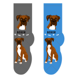 Foozy's Unisex Crew Socks Canine Collection (Boxer)
