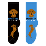 Foozy's Unisex Crew Socks Canine Collection (Dachshund)
