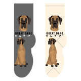 Foozy's Unisex Crew Socks Canine Collection (Great Dane)