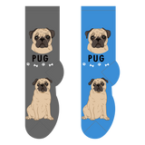 Foozy's Unisex Crew Socks Canine Collection (Pug)