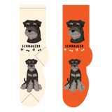 Foozy's Unisex Crew Socks Canine Collection (Schnauzer)